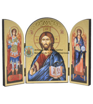 Icoană triptic oval - Mântuitorul Iisus Hristos 315485