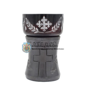 Candelă ceramică neagră personalizată 36046