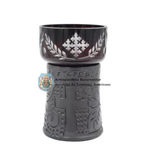 Candelă ceramică neagră personalizată 36046